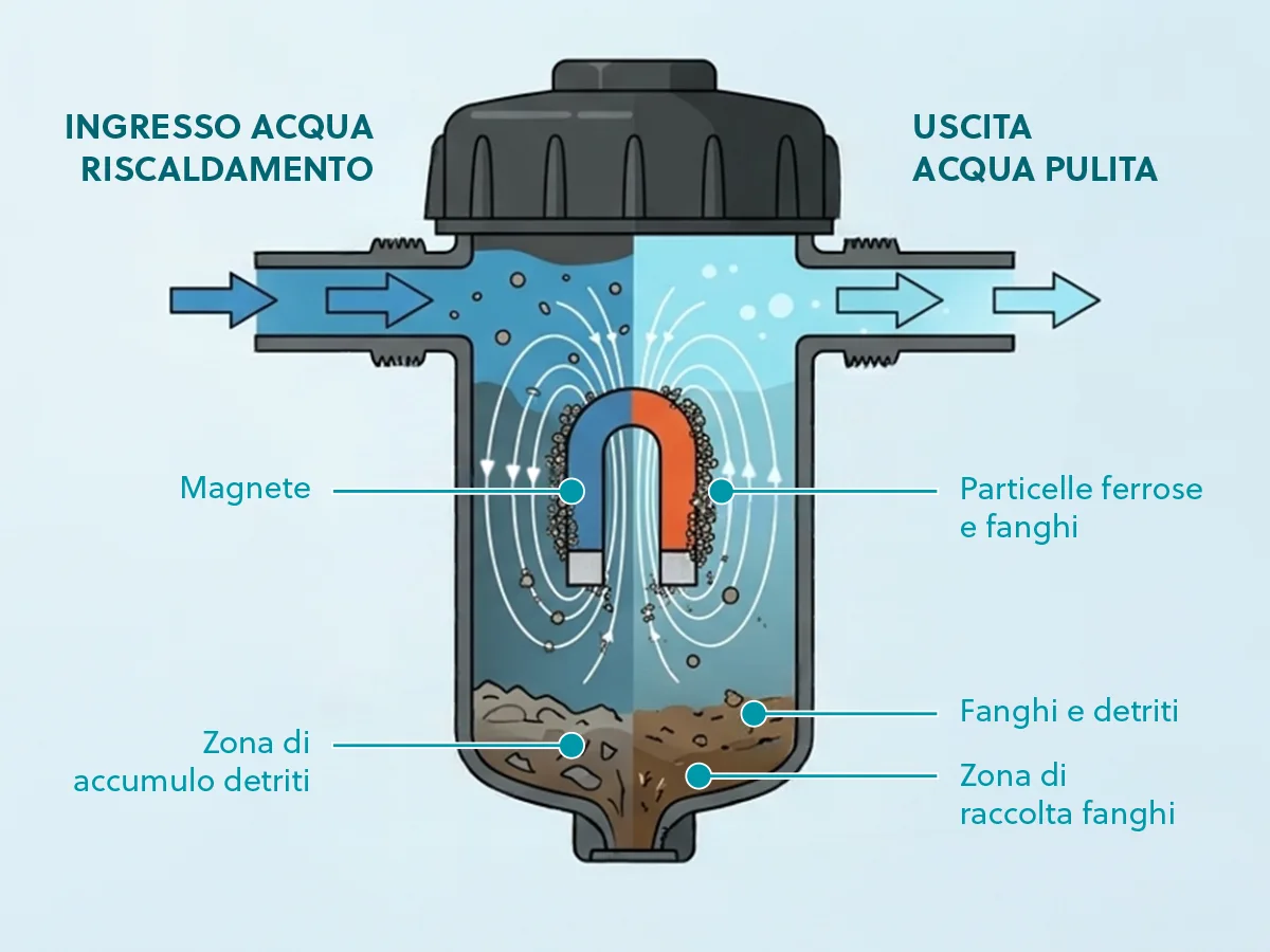 Defangatore e lavaggio impianto